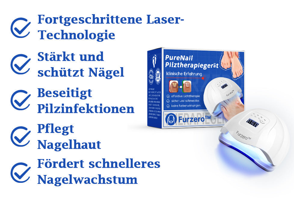 đFurzero⢠PureNail Pilz-Lasertherapiegerät