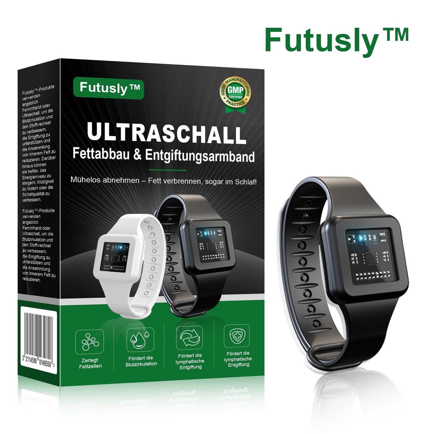 🥇🧑⚕️Futusly™ Ultraschall-Fettabbau und Entgiftungsarmband (🔥LETZTER TAG 70% RABATT)