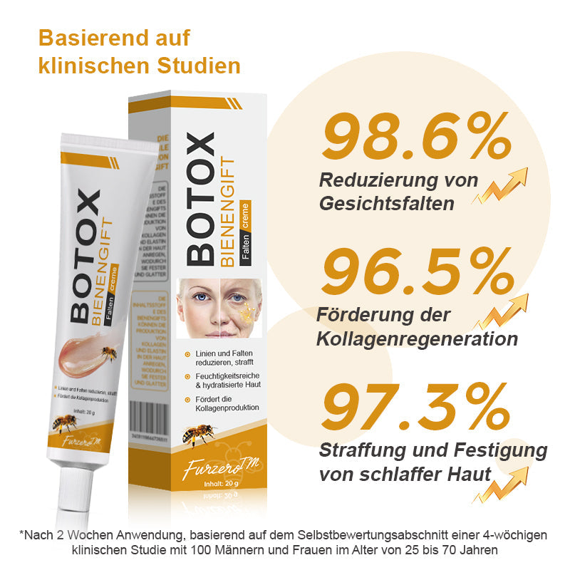 đđHergestellt in Deutschland - â¨Furzero⢠Botox Bienenvenom Faltenentfernungscreme