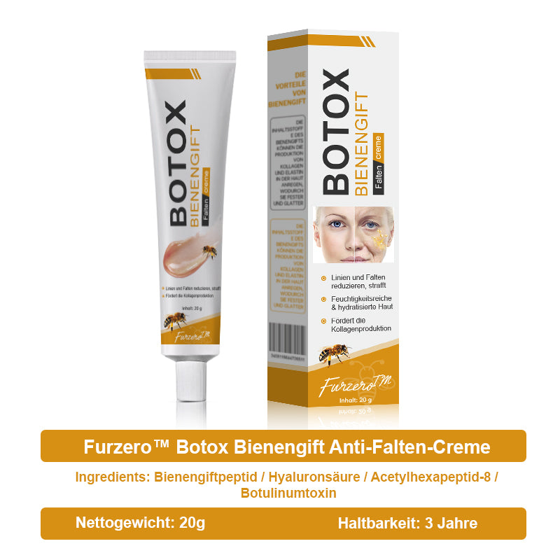 đđHergestellt in Deutschland - â¨Furzero⢠Botox Bienenvenom Faltenentfernungscreme