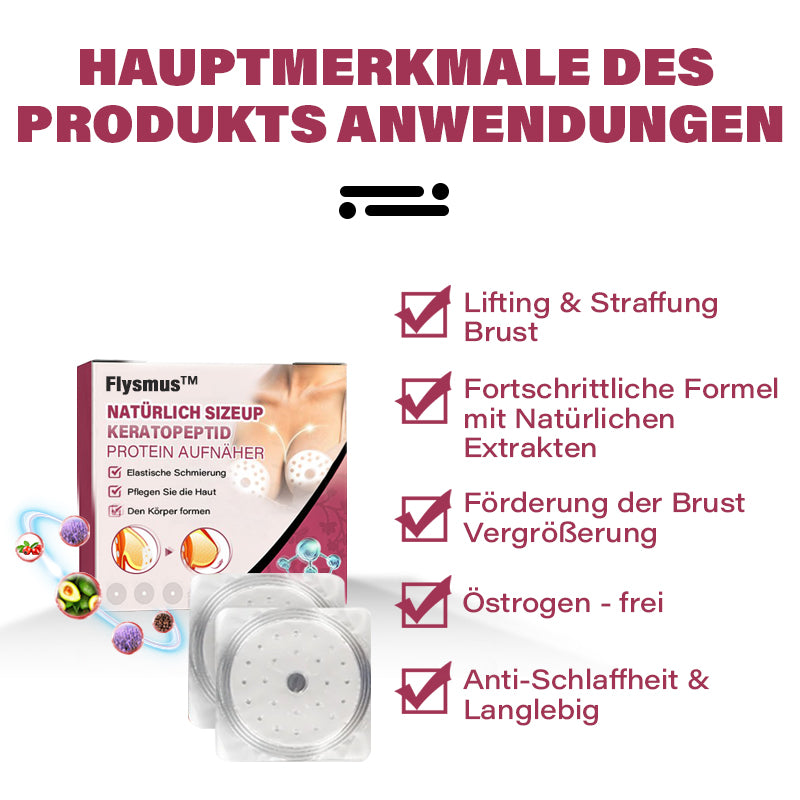 🍒Flysmus™ Natürlich SizeUp Keratopeptid-Protein Aufnäher Pro