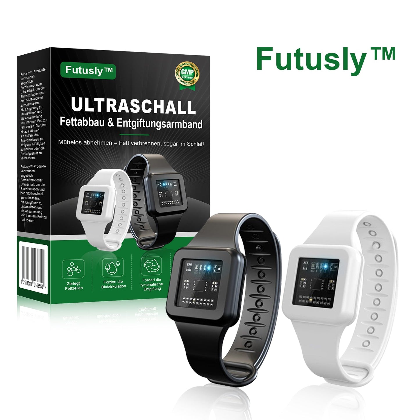 🥇🧑⚕️Futusly™ Ultraschall-Fettabbau und Entgiftungsarmband (🔥LETZTER TAG 70% RABATT)