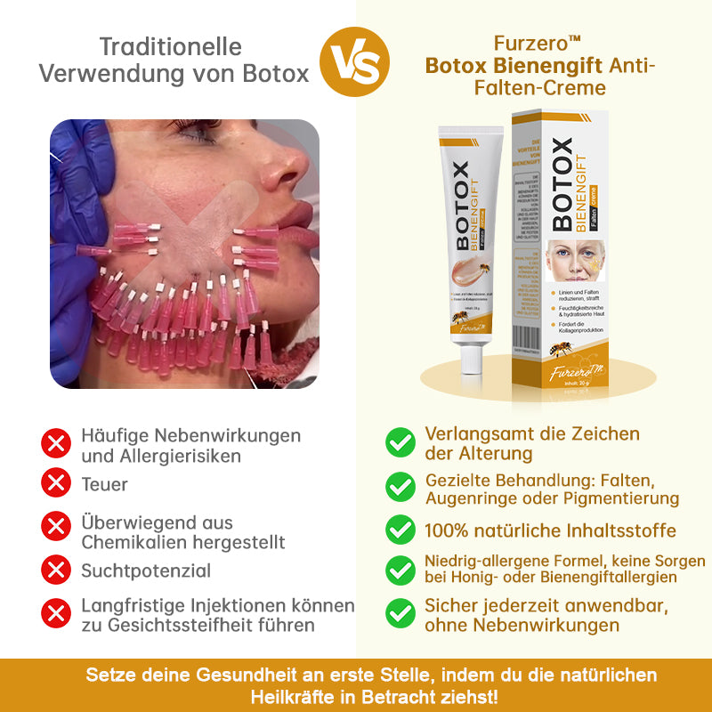 đđHergestellt in Deutschland - â¨Furzero⢠Botox Bienenvenom Faltenentfernungscreme