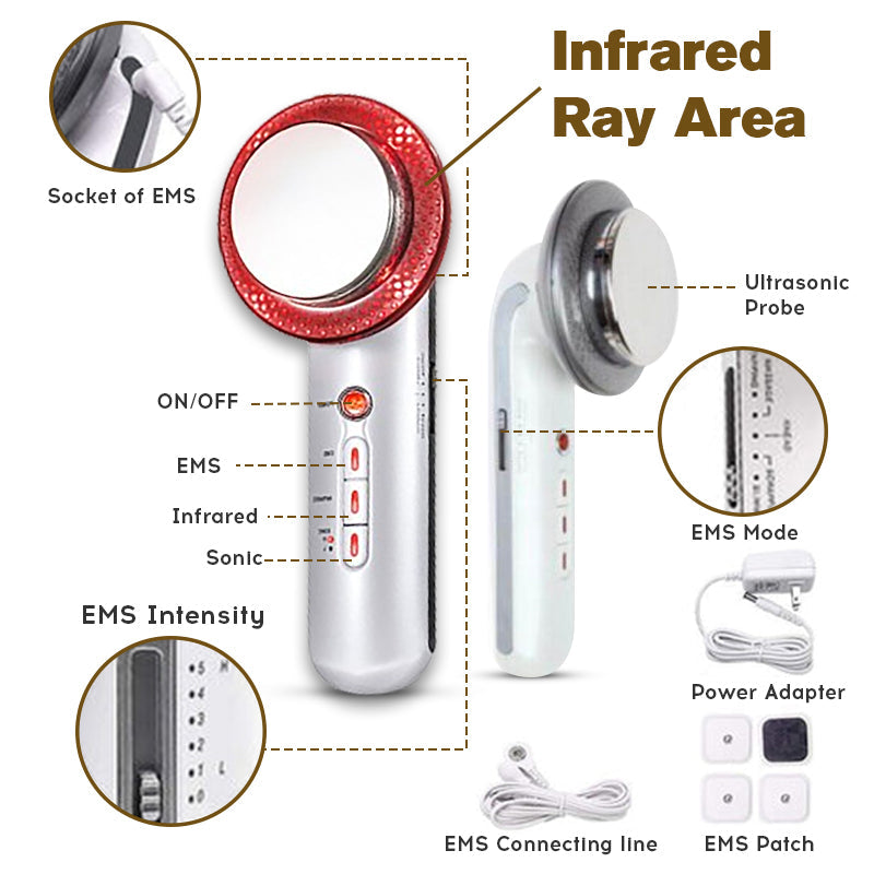 👨⚕️Furzero™ EMS-Ultraschall-Ferninfrarot-Anti-Cellulite-Massagegerät(👨⚕️Arztempfehlung)
