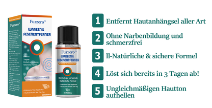 Furzero™ Warzen- und Muttermalentferner (Ermäßigung für begrenzte Zeit 🔥 letzter Tag)