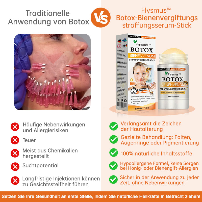 💎LETZTER TAG 70% RABATT✨Flysmus™ Botox-Bienenvergiftungsstraffungsserum-Stick🌿Hergestellt in Deutschland