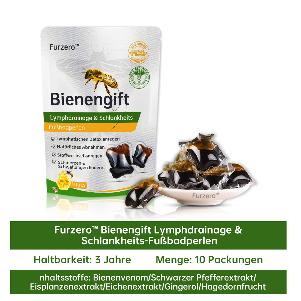 🐝Furzero™ Bienengift Lymphdrainage & Schlankheits-Fußbadperle -  Von NIH-Experten empfohlen