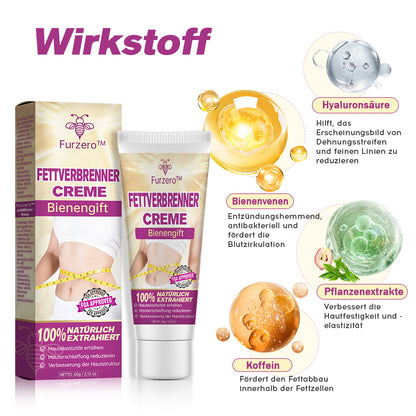 🐝Furzero™ BeeVenom Fettverbrennungscreme（Geeignet für schlaffe Haut nach Gewichtsverlust und postpartale Erschlaffung ）