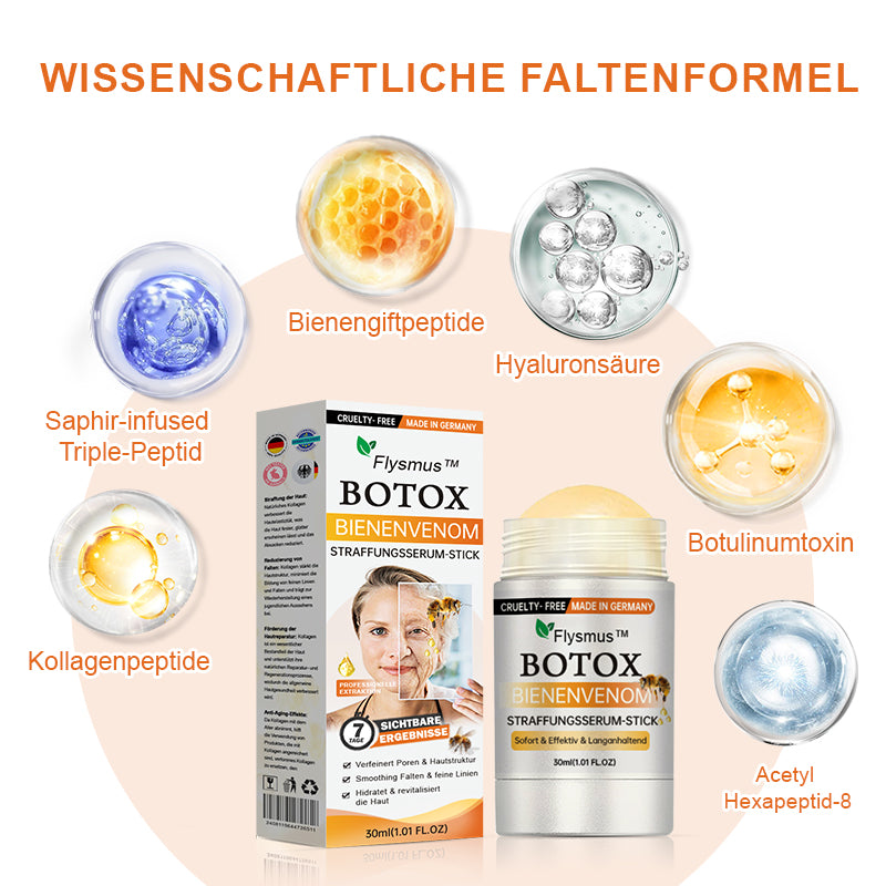 💎LETZTER TAG 70% RABATT✨Flysmus™ Botox-Bienenvergiftungsstraffungsserum-Stick🌿Hergestellt in Deutschland