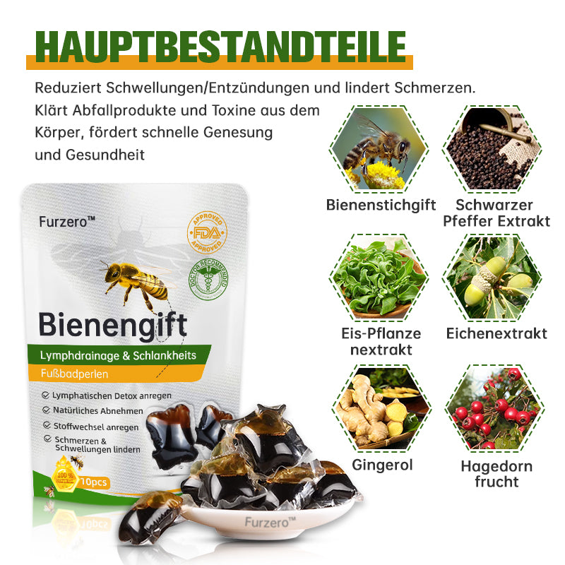 🐝Furzero™ Bienengift Lymphdrainage & Schlankheits-Fußbadperle -  Von NIH-Experten empfohlen