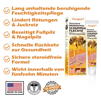 🐝Furzero™ Neuseeland Bienengift Psoriasis-Behandlungscreme (Geeignet für alle Hautbedingungen)