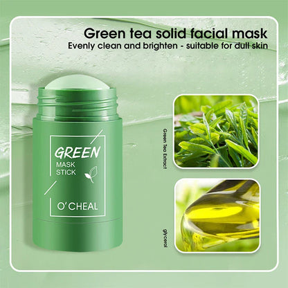 Feste Gesichtsmaske Stick Grüner Tee Honig Pfirsich Reinigung Pore Feuchtigkeitsspendend Lange Kohle Aubergine Schlamm Film