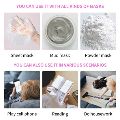3D Silikon Gesichtsmaske Frauen Hautpflege feuchtigkeitsspendende Lifting Straffung Anti-Falten wiederverwendbare Gel-Blatt-Maske Gesichts-Hautpflege-Tool