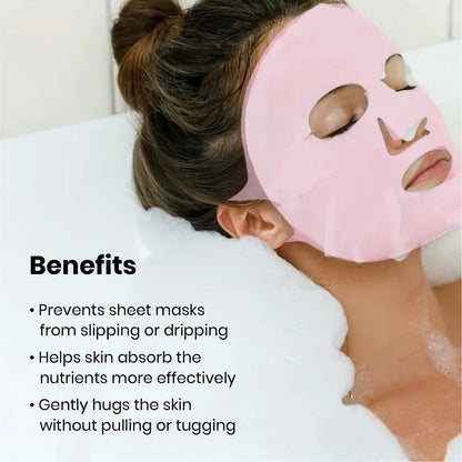 3D Silikon Gesichtsmaske Frauen Hautpflege feuchtigkeitsspendende Lifting Straffung Anti-Falten wiederverwendbare Gel-Blatt-Maske Gesichts-Hautpflege-Tool
