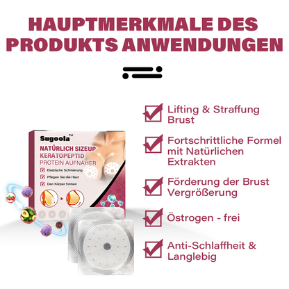 Sugoola™ Natürlich SizeUp Keratopeptid-Protein Aufnäher Pro